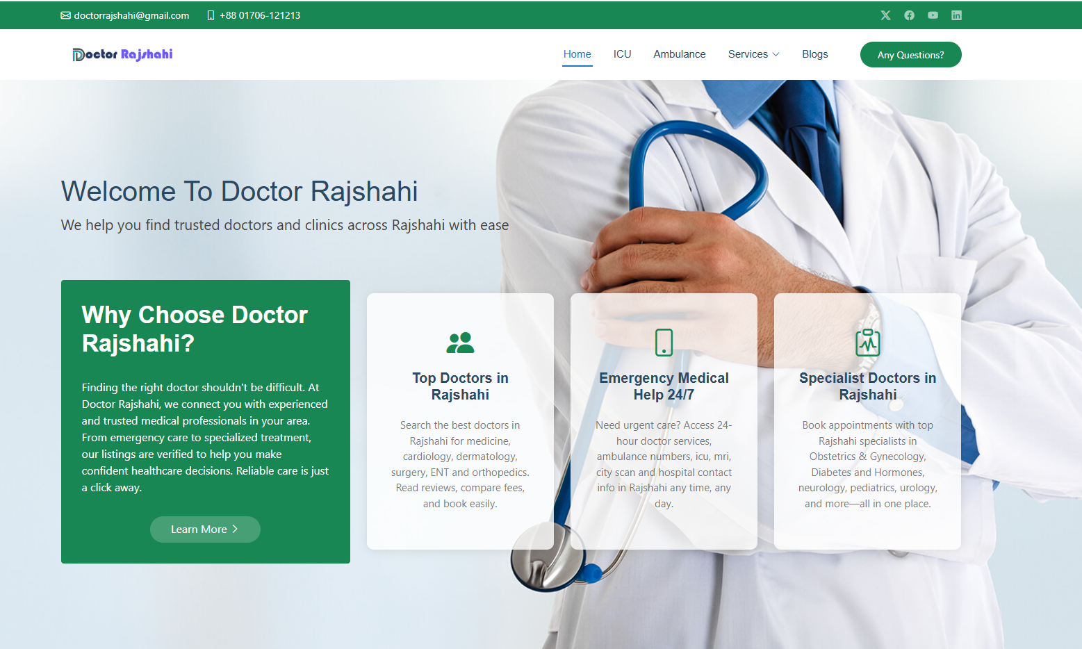 Best Doctors List in Rajshahi - রাজশাহীর সকল ডাক্তারদের তালি...